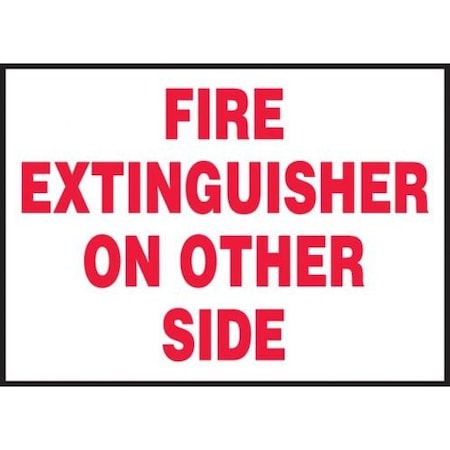 SAFETY LABEL FIRE EXTINGUISHER ON LFXG450XVE